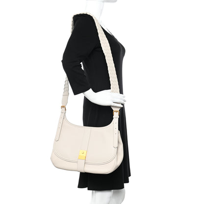 Bottega Veneta Nappa Intrecciato Strap Shoulder Bag White 2 of 10