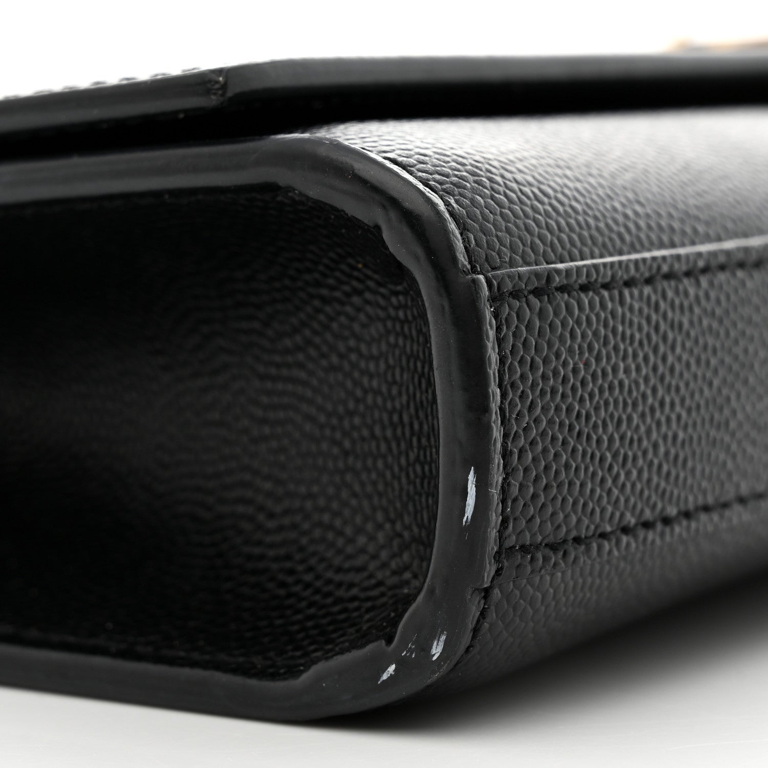 Saint Laurent Grain De Poudre Monogram Cassandre Clutch Black 9 of 10