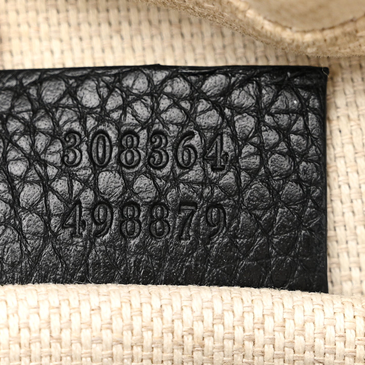 Pebbled Calfskin Small Soho Disco Bag Black