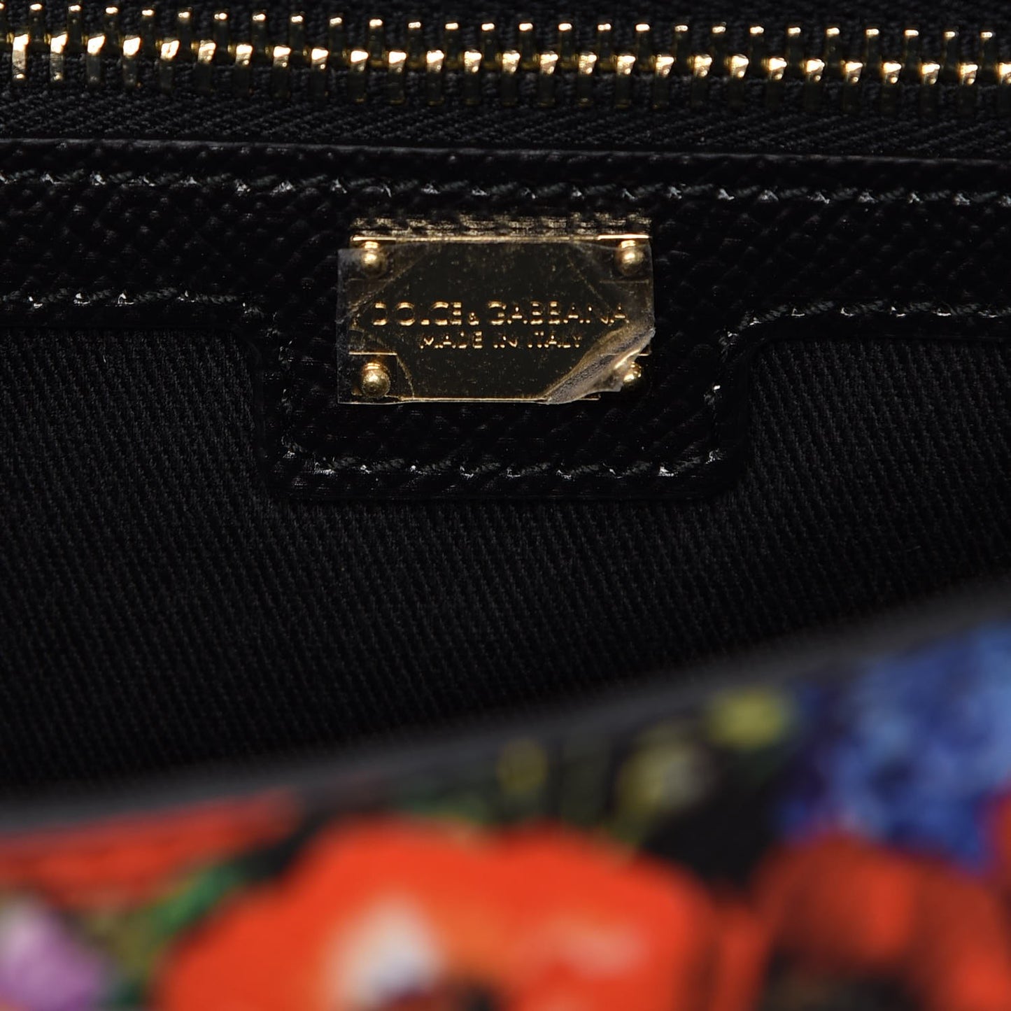 Dauphine Floral Print Medium Miss Sicily Satchel Black