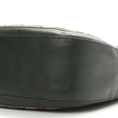 Gucci Monogram Calfskin Medium Lady Web Shoulder Bag Beige Green 13 of 16