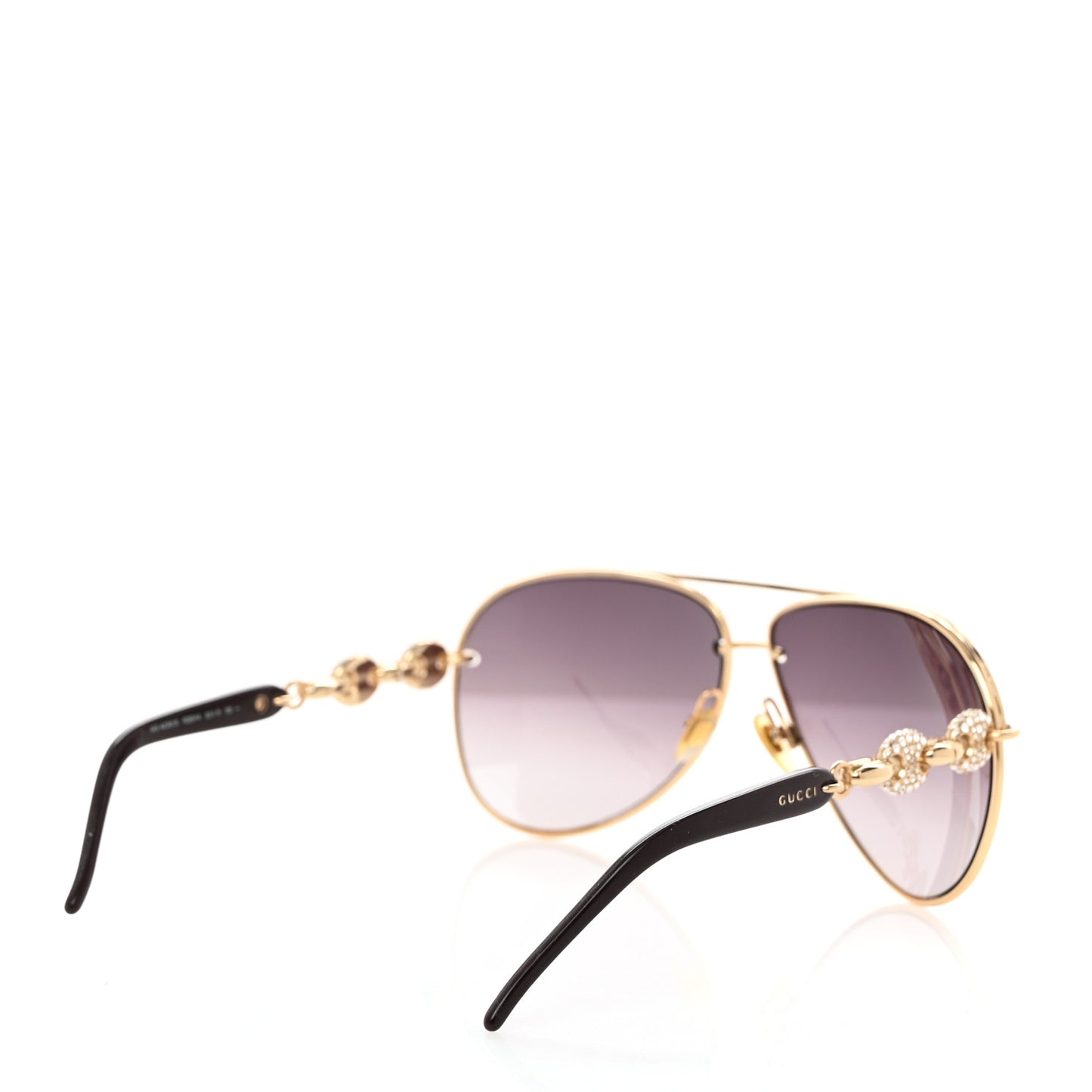 Crystal Aviator Sunglasses GG 4230/S Aubergine