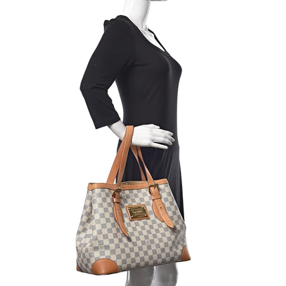 Louis Vuitton Damier Azur Hampstead MM 2 of 13