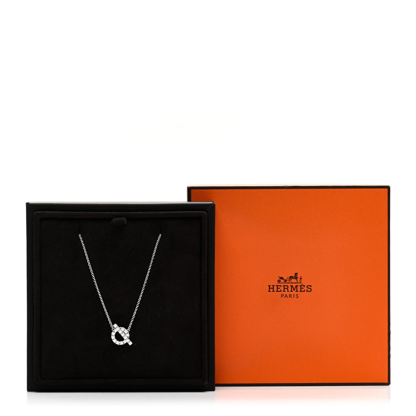 18K White Gold Diamond Finesse Pendant Necklace