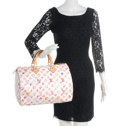 Louis Vuitton Watercolor Aquarelle Speedy 35 White 2 of 7