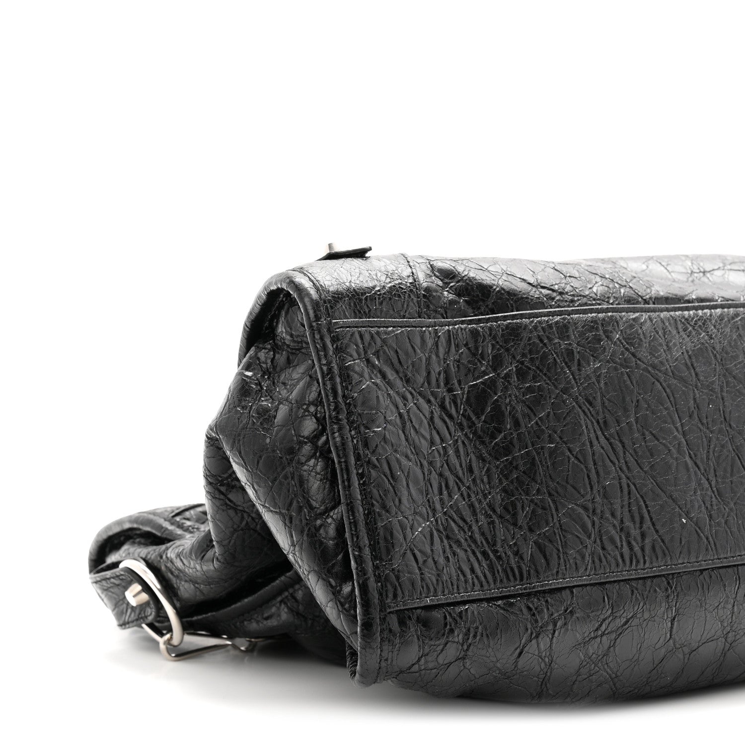 Balenciaga Agneau Arena Silver Hardware Medium Le City Black 9 of 10