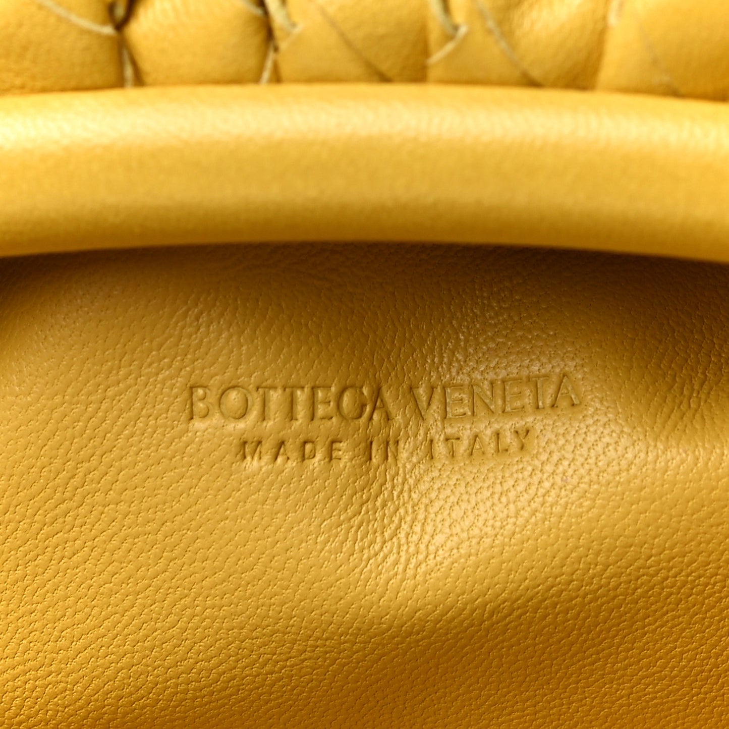 Nappa Intrecciato The Mini Pouch Buttercup