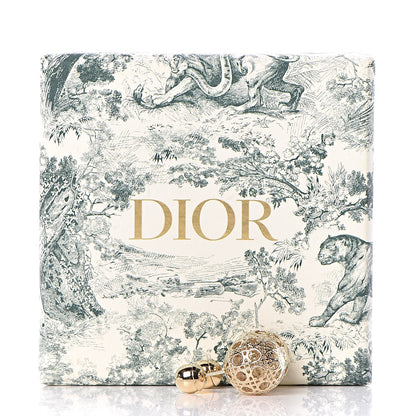 Christian Dior Cannage Mise En Dior Tribal Earrings Gold 4 of 4