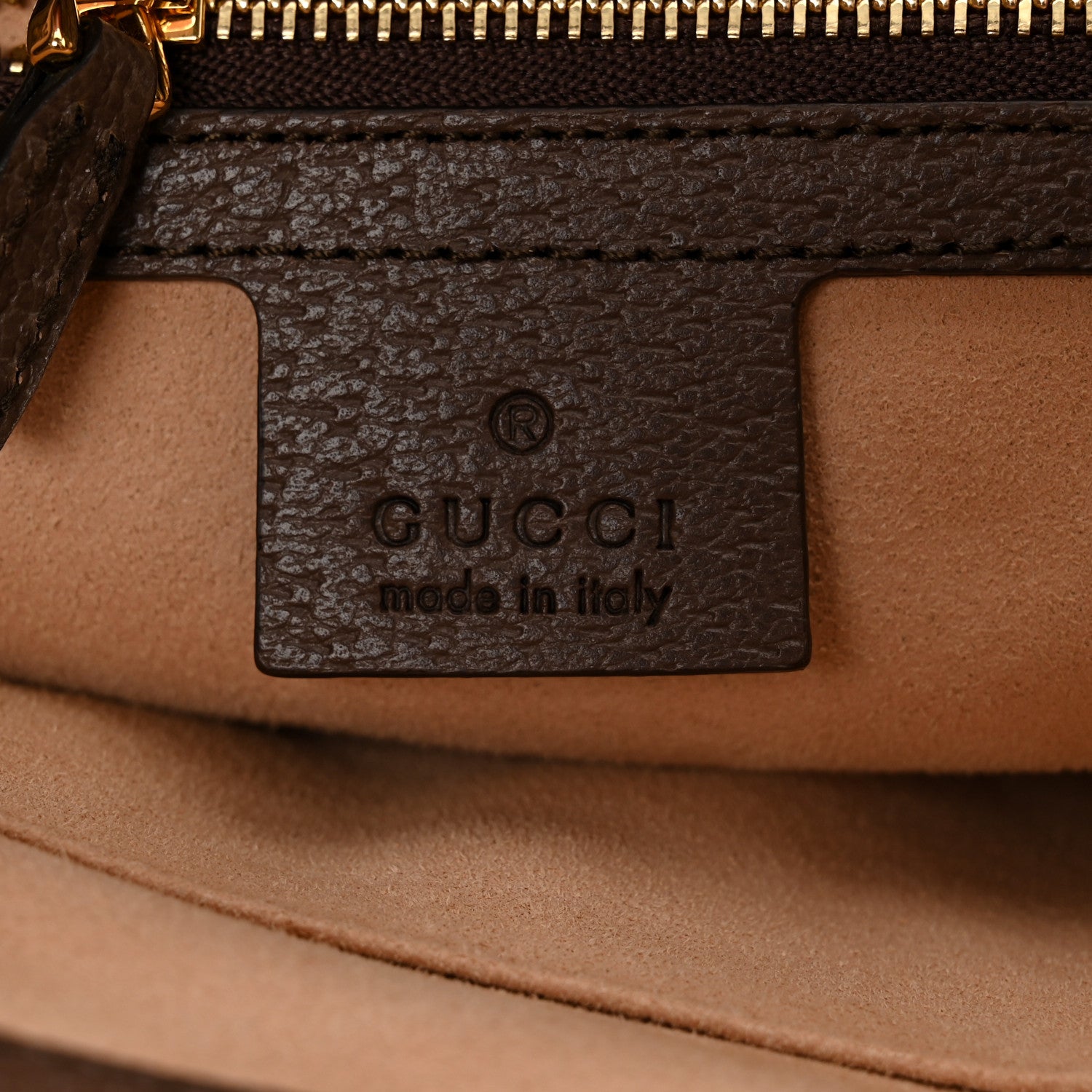 Gucci GG Supreme Monogram Textured Calfskin Web Medium Ophidia Shopping Tote Beige Ebony New Acero 6 of 11