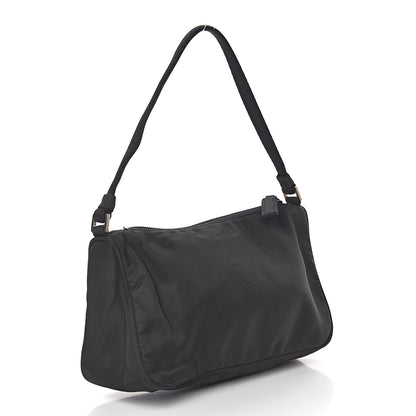 Prada Tessuto Nylon Pochette Bag Black 3 of 10