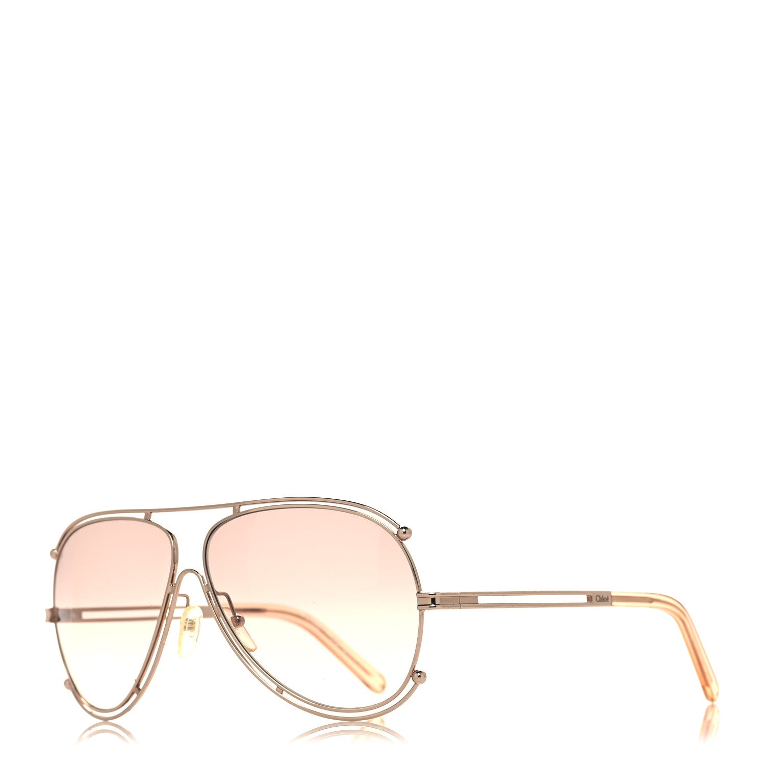 Chloe Aviator Sunglasses CE121S Gold 1 of 7