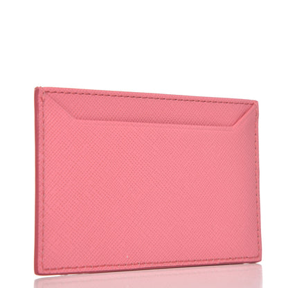 Prada Saffiano Metal Card Case Peonia 3 of 7
