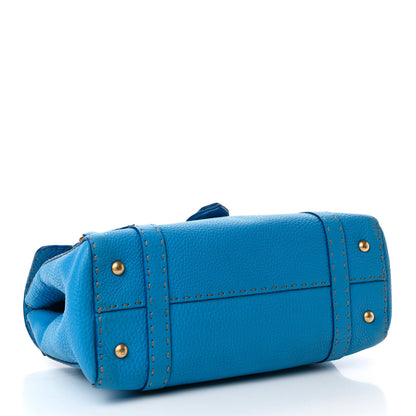Fendi Cuoio Romano Selleria Medium Linda Satchel True Blue Corda 3 of 5