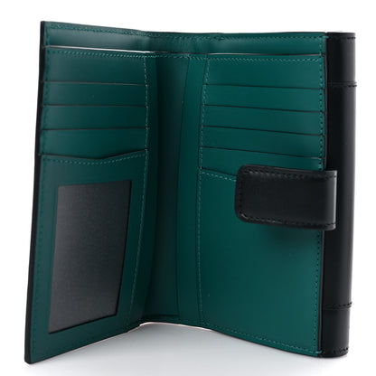 Bulgari Calfskin Serpenti Forever Wallet Black Emerald Green 6 of 10