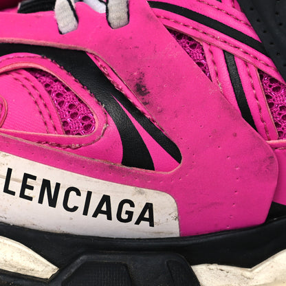Balenciaga Mesh Fabric Womens Track Sneakers 37 Pink Black 9 of 13