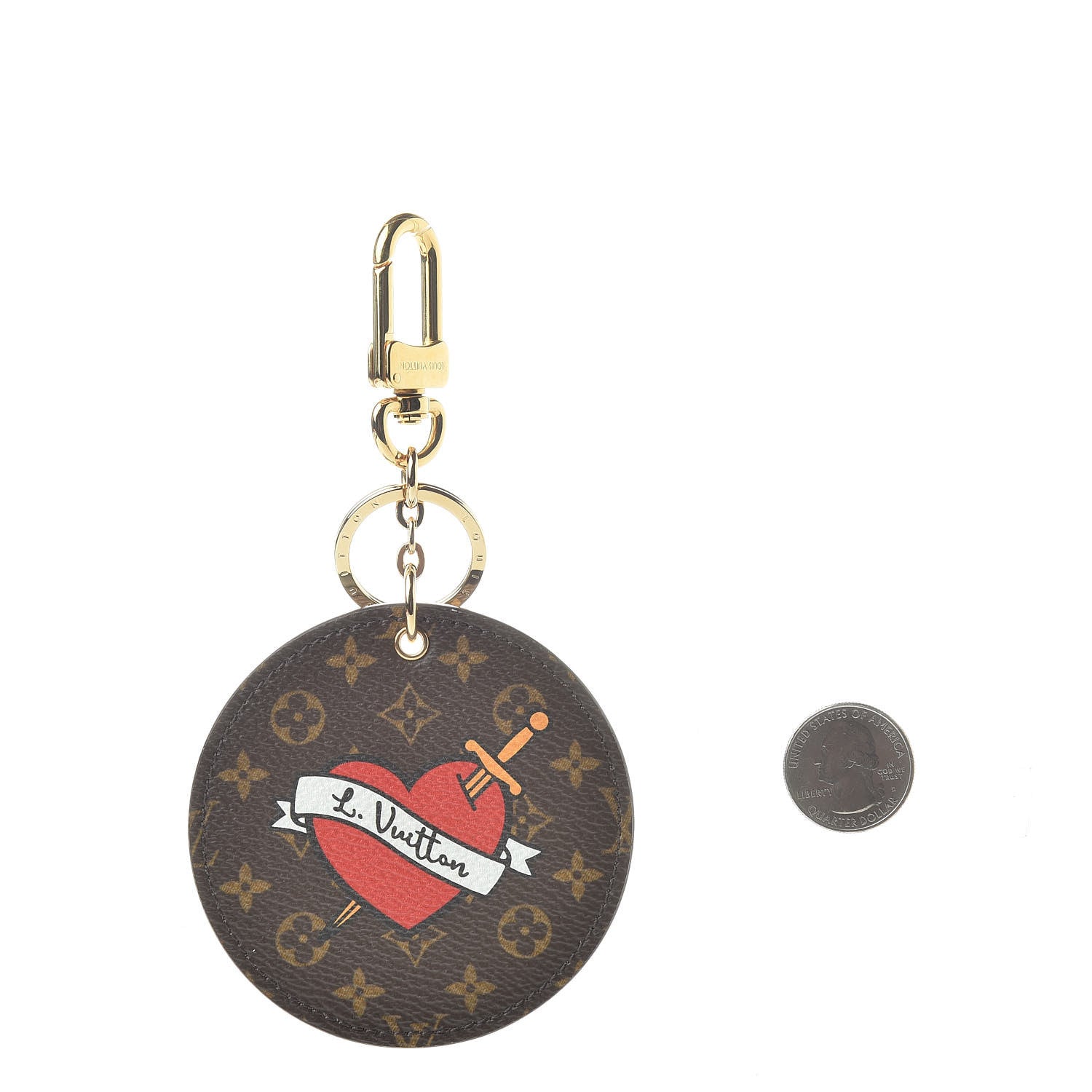 Louis Vuitton Monogram Stories Bag Charm Key Holder 2 of 4