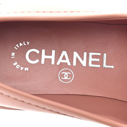Chanel Lambskin Quilted CC Turnlock Loafers 36 Dark Pink 7 of 8
