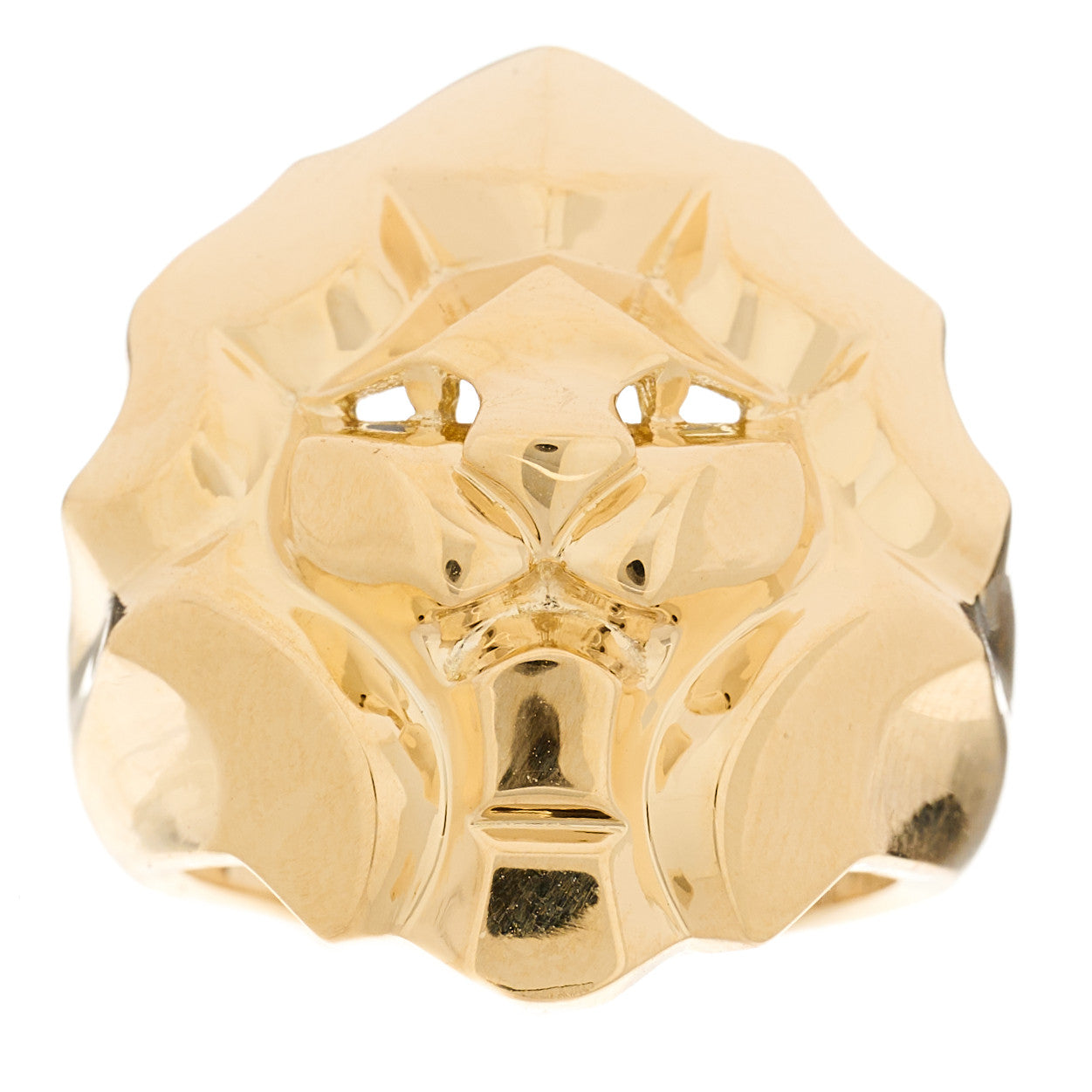 Chanel 18K Yellow Gold Sous Le Signe Du Lion Ring 50 5.25 1 of 5