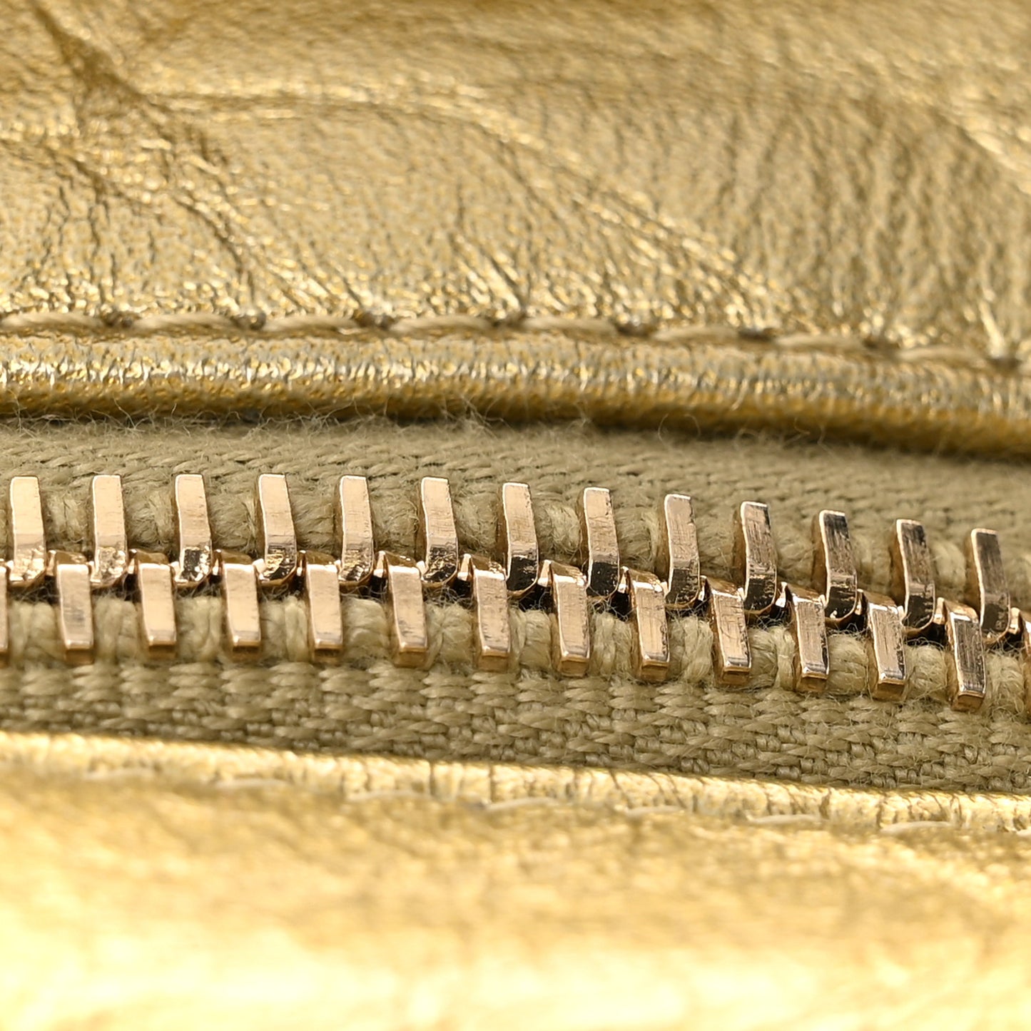 Metallic Lambskin Calfskin Quilted Large Gabrielle Hobo Gold