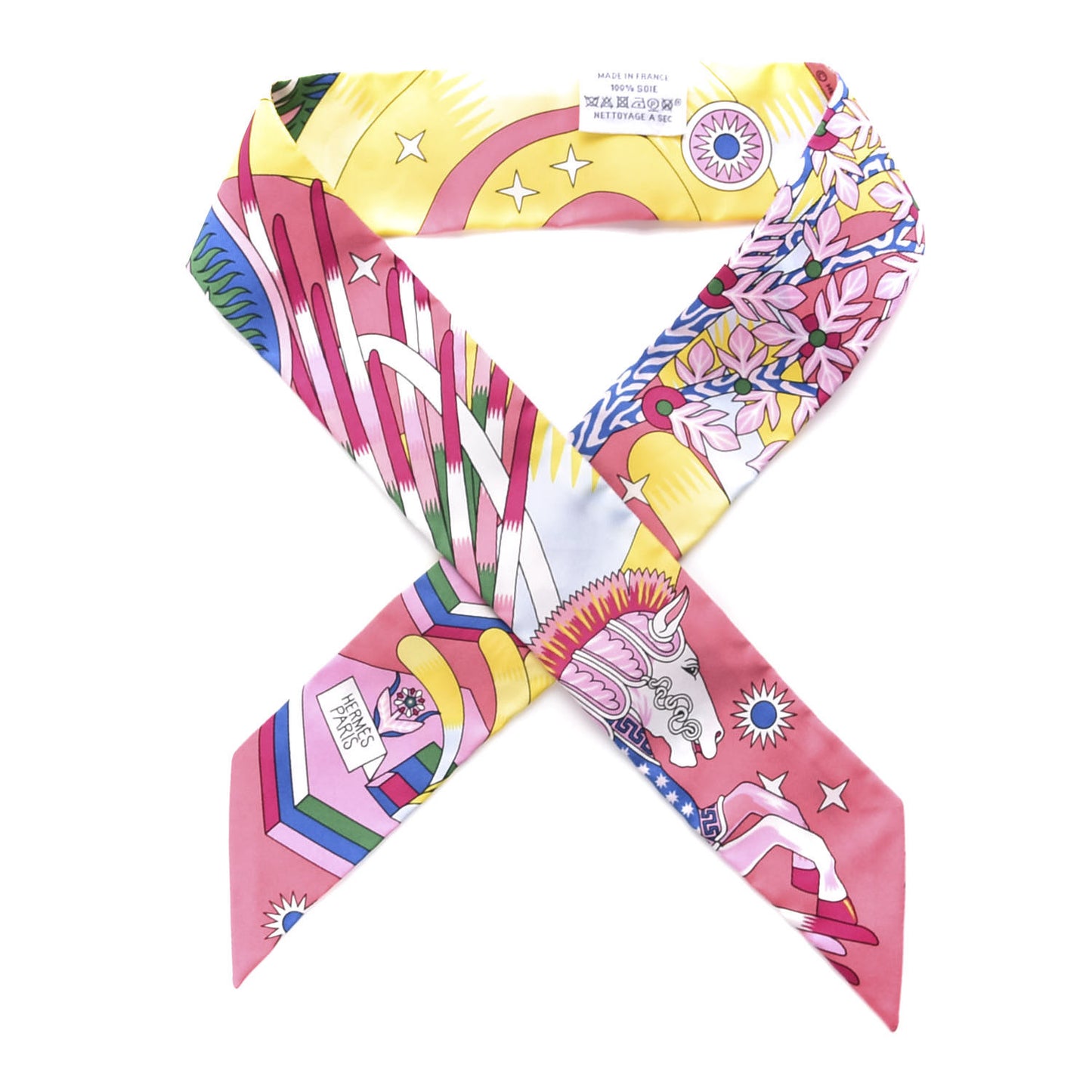 Silk La Source de Pegase Twilly Rose Vif Jaune Vif