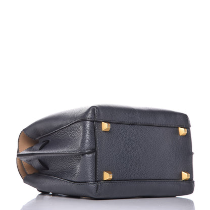 MCM Grained Calfskin Mini Milla Tote Phantom Grey 4 of 6