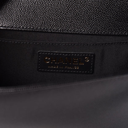 Chanel Caviar Quilted Medium Boy Flap Black 8 of 10