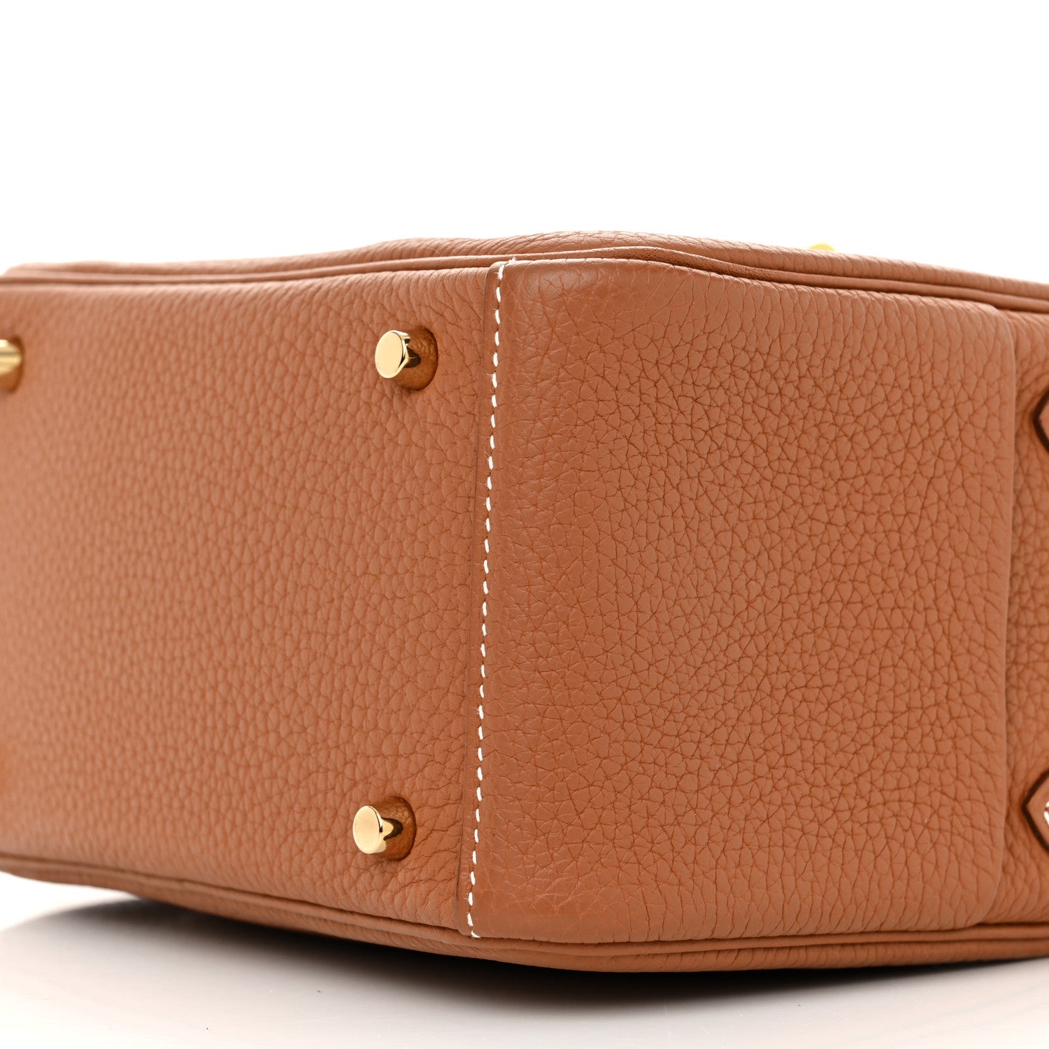 Hermes Taurillon Clemence Mini Lindy 20 Gold 10 of 11