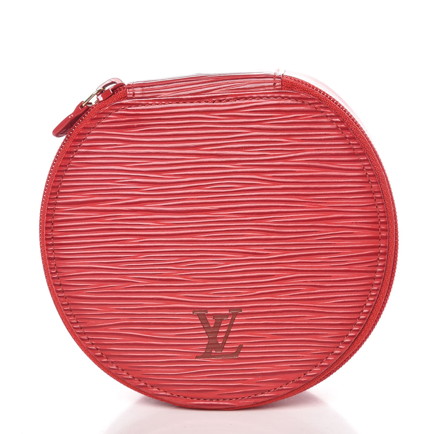 Louis Vuitton Epi Ecrin Bijoux 12cm Jewelry Box Case Rouge 3 of 9