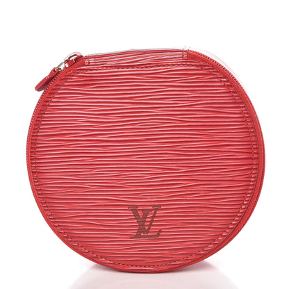 Louis Vuitton Epi Ecrin Bijoux 12cm Jewelry Box Case Rouge 3 of 9