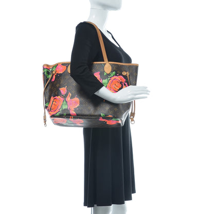 Louis Vuitton Monogram Roses Neverfull MM 2 of 14