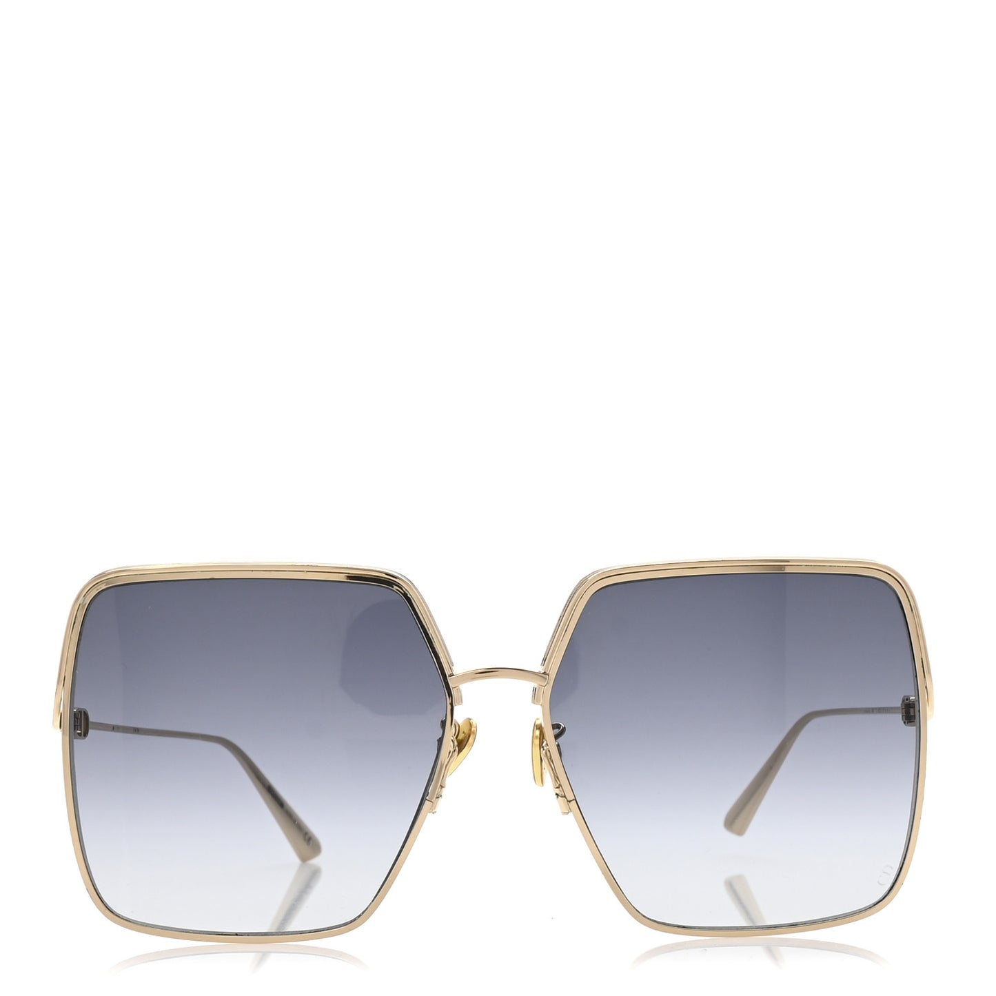 Metal EverDior Square Sunglasses Gold