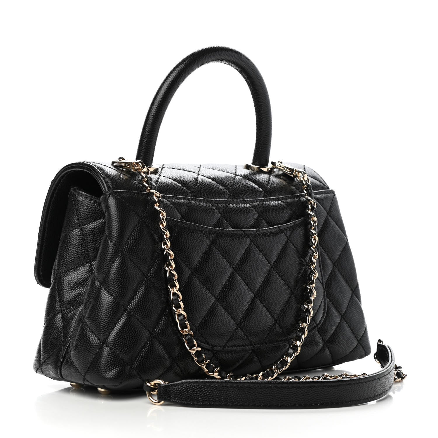 Chanel Caviar Quilted Mini Coco Handle Flap Black 3 of 9