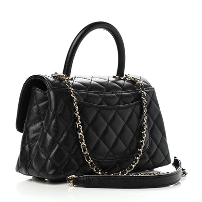 Chanel Caviar Quilted Mini Coco Handle Flap Black 3 of 9