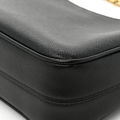Prada Saffiano Lux Re-Edition 2005 Shoulder Bag Black 11 of 12