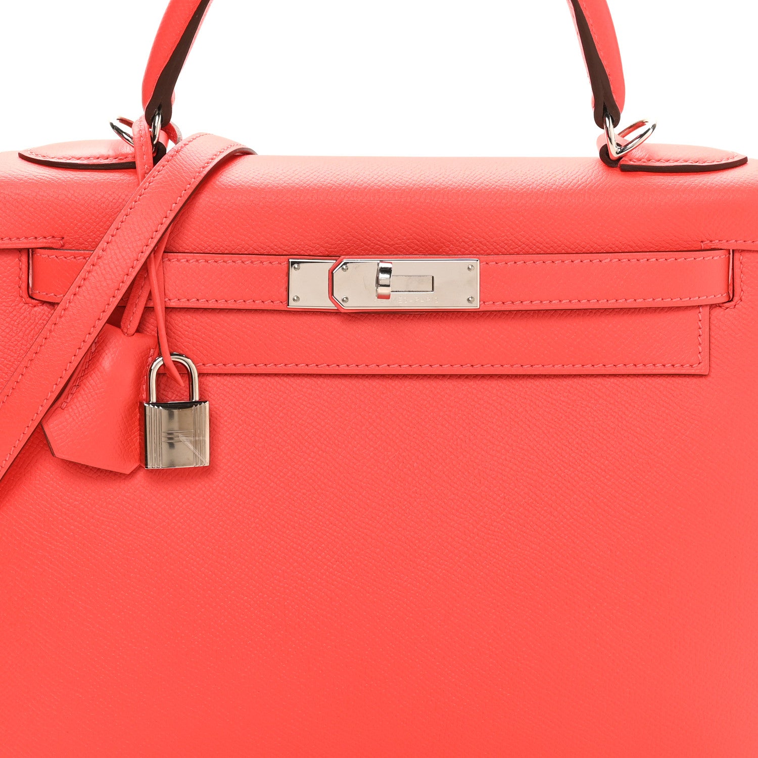 Hermes Epsom Kelly Sellier 28 Rouge Tomate 8 of 10