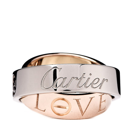 Cartier 18K White Pink Gold 5.5mm Astro LOVE Ring 50 5.5 3 of 5