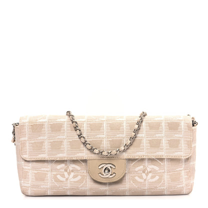 Chanel Nylon Travel East West Flap Beige 1 of 16
