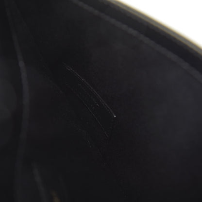 Saint Laurent Smooth Shiny Calfskin Monogram Uptown Pouch Black 5 of 10