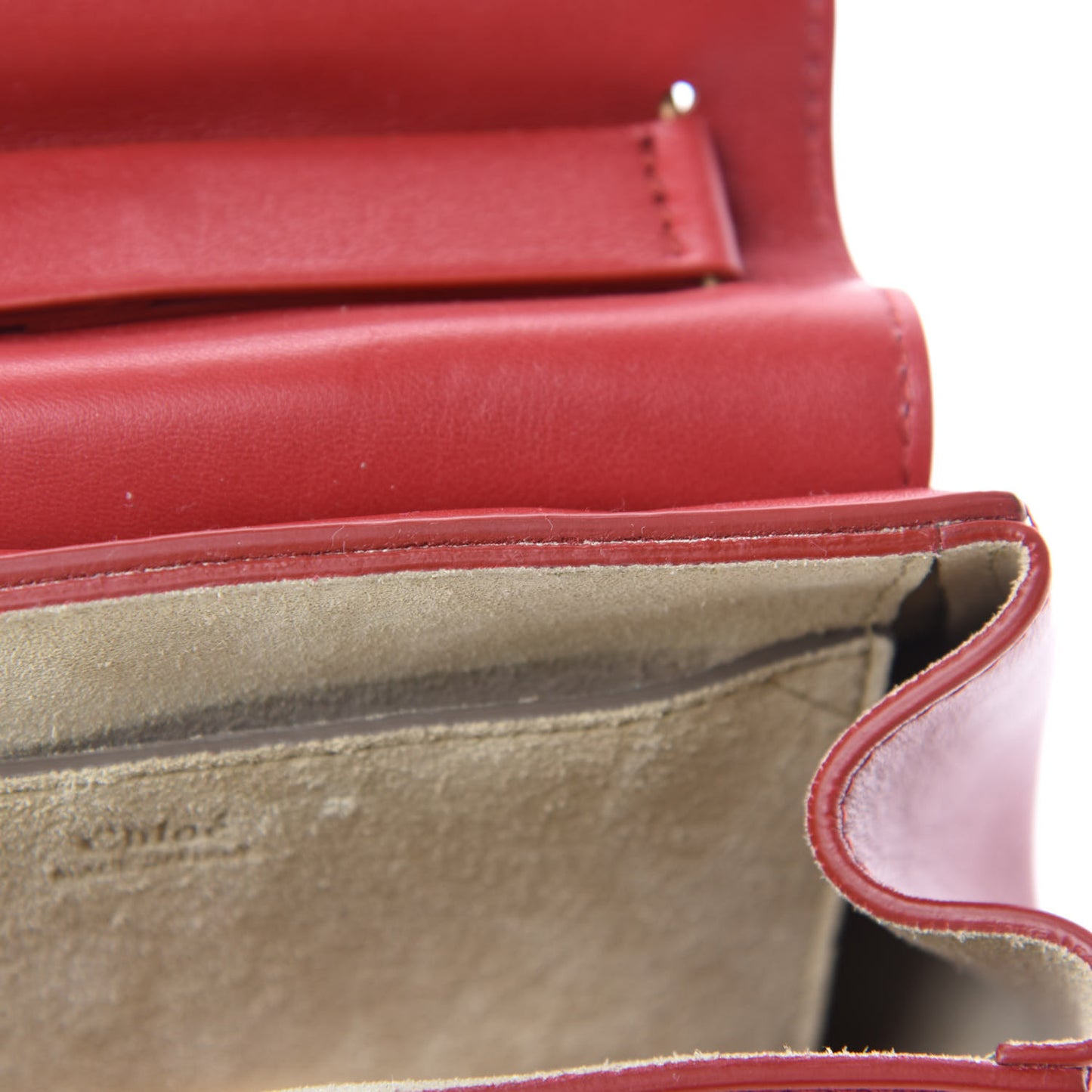 Calfskin Quilted Mini Drew Bijou Shoulder Bag Dahlia Red