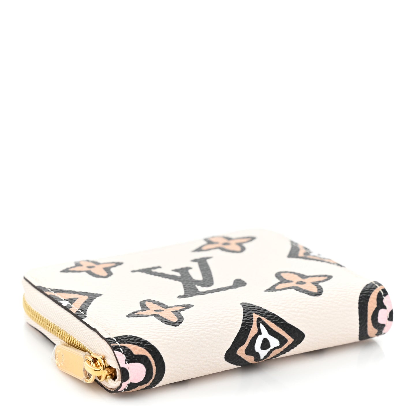 Monogram Giant Wild At Heart Zippy Coin Purse Creme