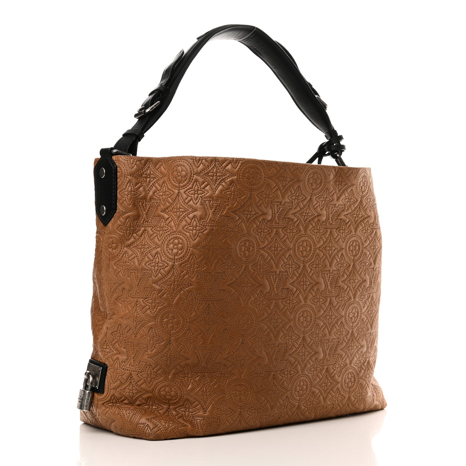 Louis Vuitton Monogram Lambskin Antheia Hobo PM Caramel 3 of 9