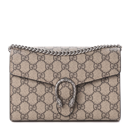 Gucci GG Supreme Monogram Mini Dionysus Chain Wallet Beige Taupe 1 of 8