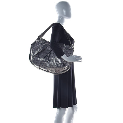 Chanel Metallic Coated Canvas Unlimited Ligne Shoulder Bag Silver 2 of 10