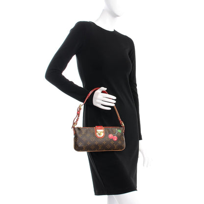 Louis Vuitton Lizard Monogram Cerises Pochette 2 of 9
