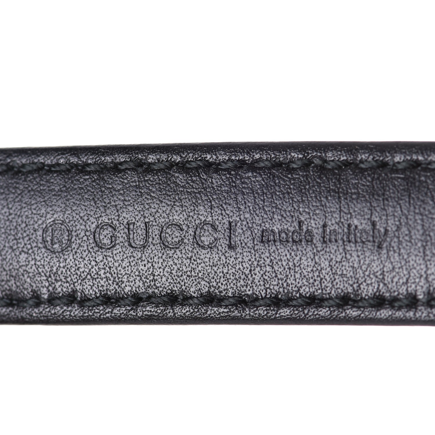 Gucci Moon Calfskin Nickel Interlocking G 20mm Belt 95 38 Black 4 of 5