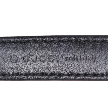 Gucci Moon Calfskin Nickel Interlocking G 20mm Belt 95 38 Black 4 of 5
