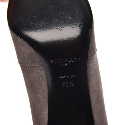 Saint Laurent Suede Paris 105 Boots 36.5 Road Grey 6 of 10