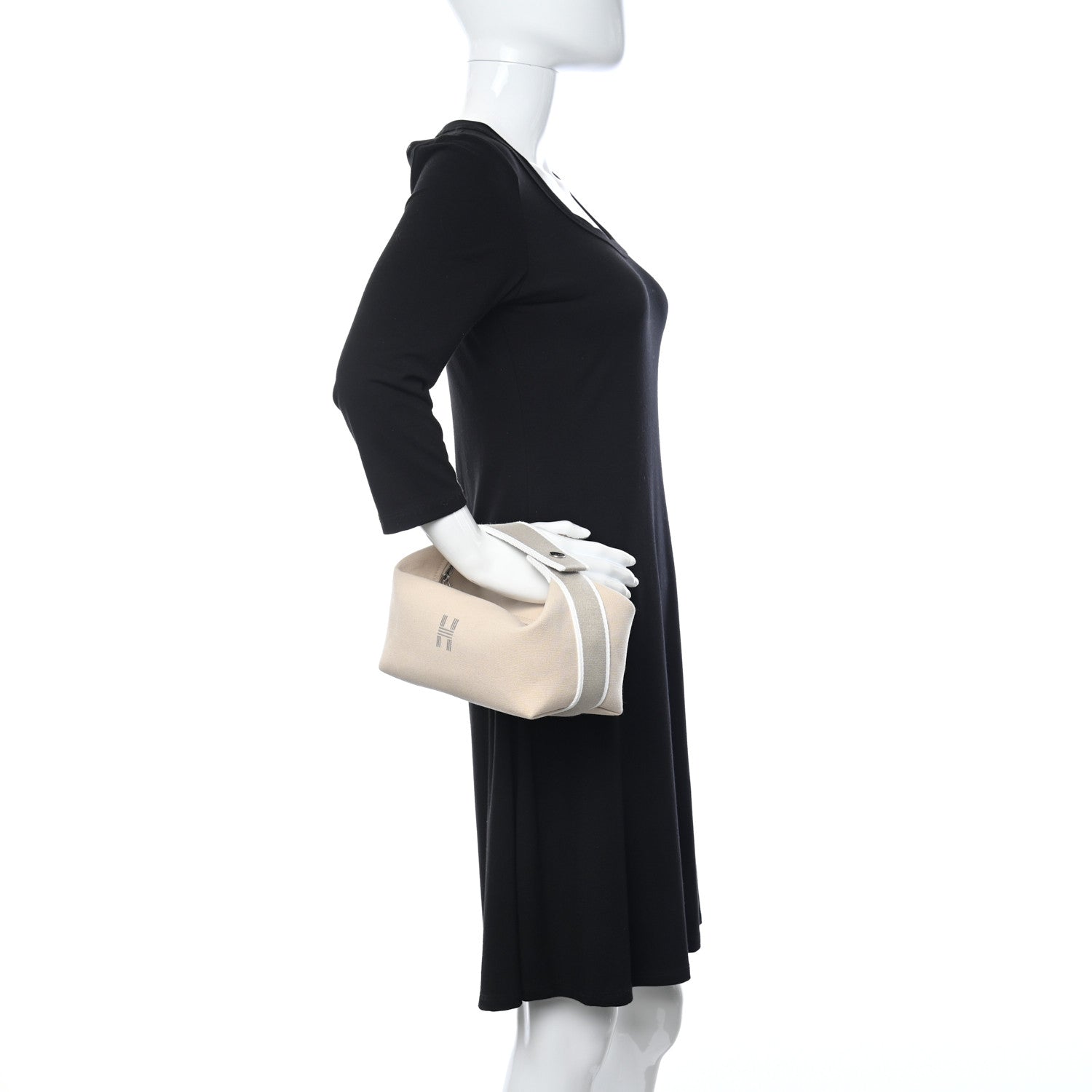 Hermes Canvas Small Bride-A-Brac Pouch Natural 2 of 7