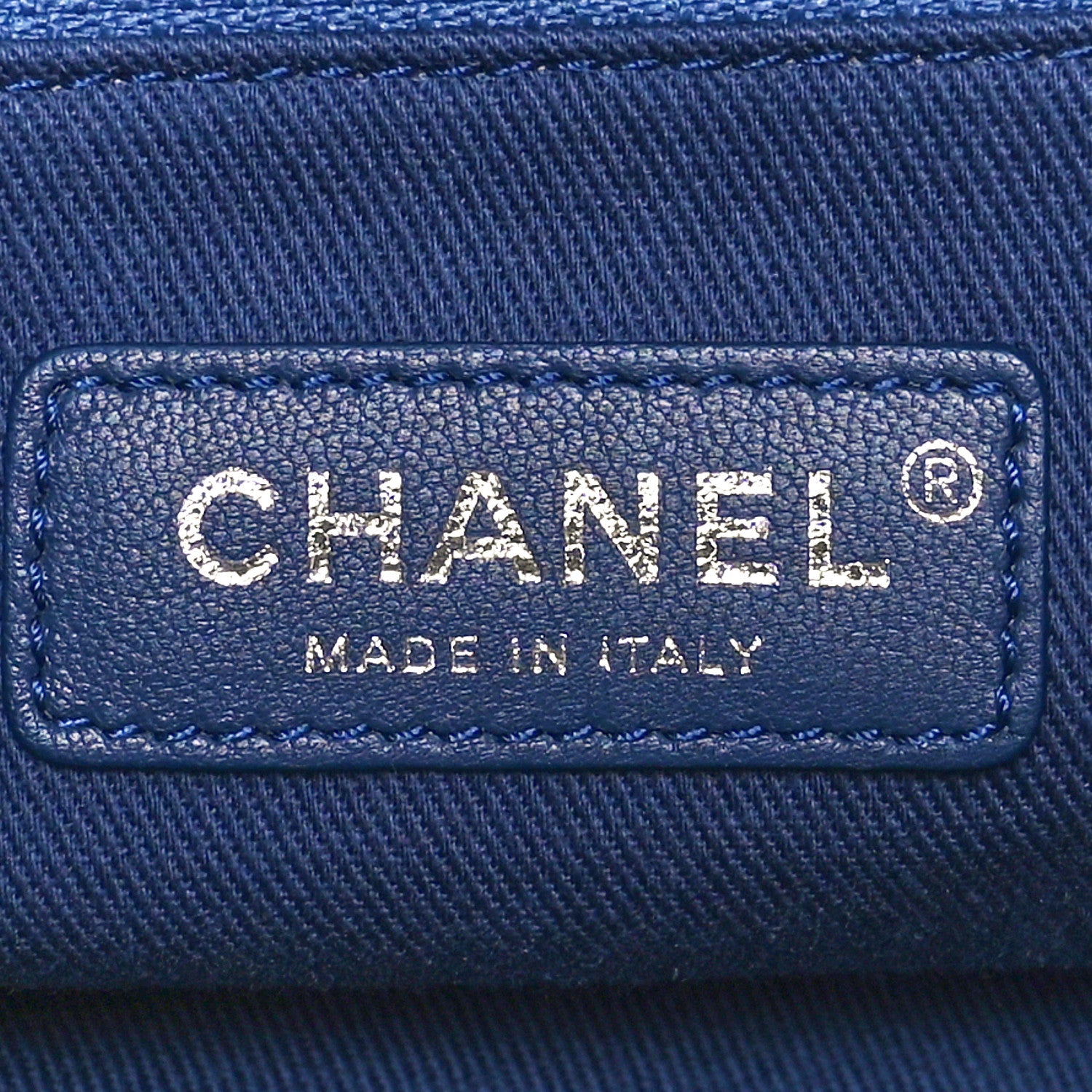 Chanel Canvas Large Deauville Backpack Blue 6 of 10