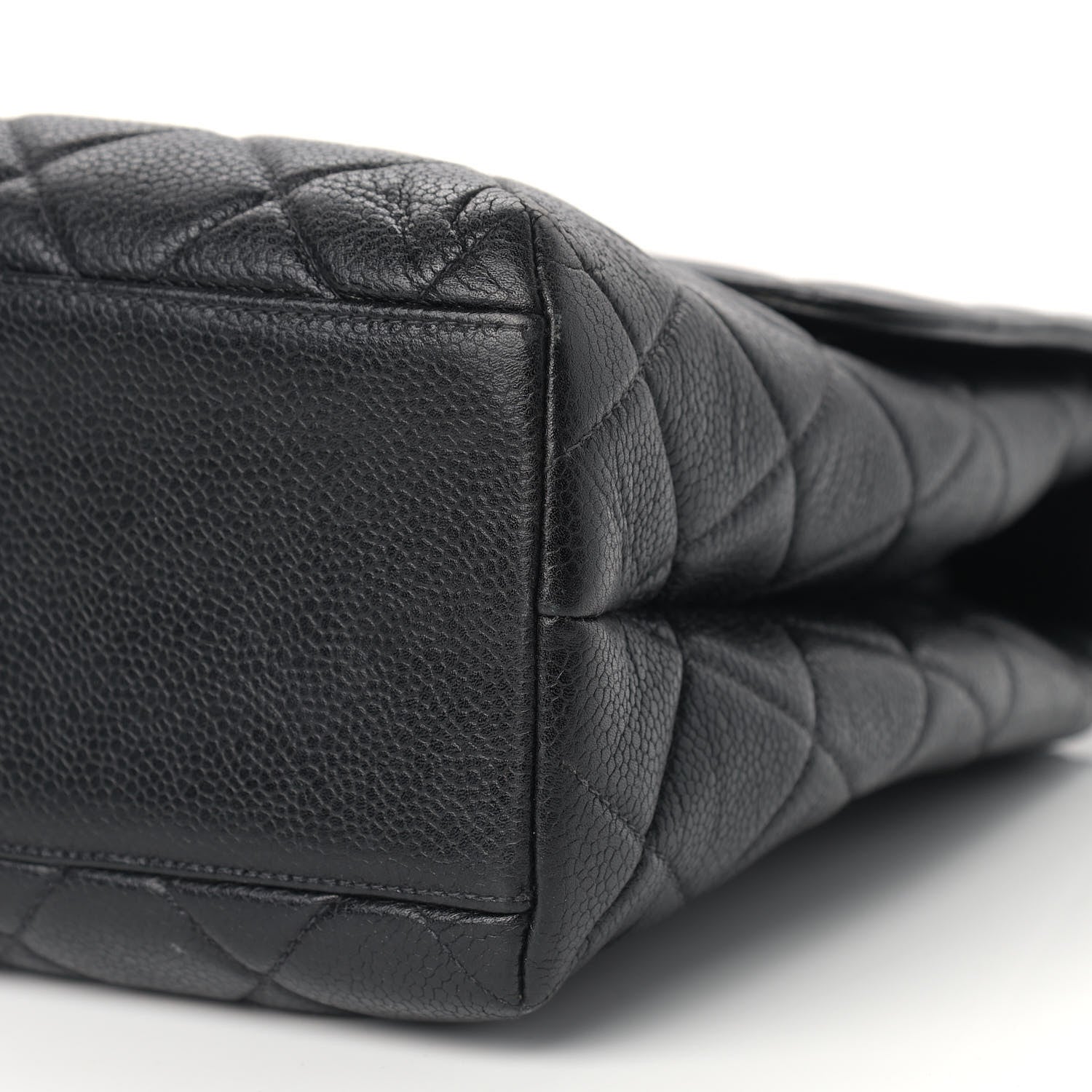 Chanel Caviar Quilted Jumbo Kelly Flap Black 10 of 14